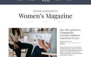 redesign of western mass women magazine